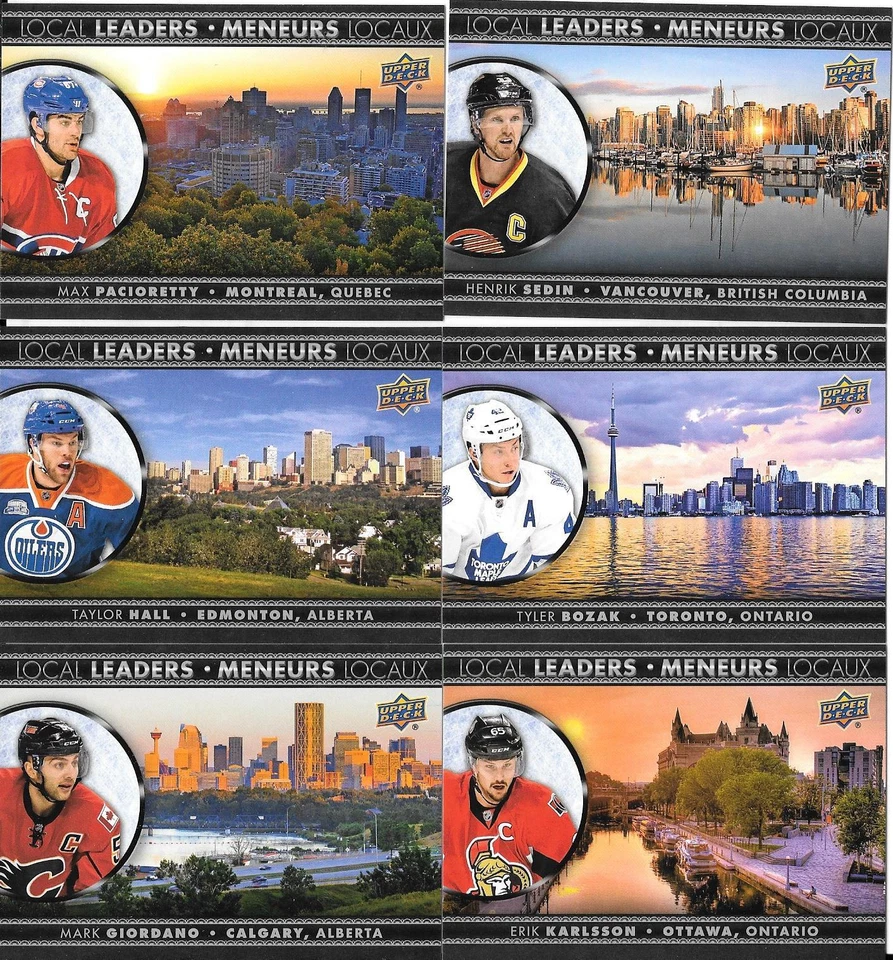 U PICK EM LOT 2016-17 16-17 UD Tim Hortons Local Leaders Insert card set #LL1-7 - Image 1 of 1