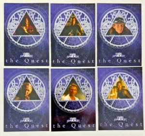 TOMB RAIDER LARA CROFT MOVIE (Inkworks 2001) Complete THE QUEST Chase Card Set - Picture 1 of 3