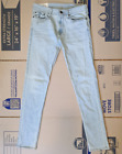 Jeans homme en denim authentique Hollister super maigre bleu clair taille 32x32
