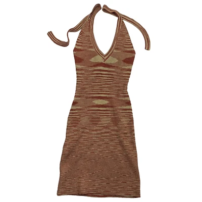 Vestido Windsor tejido sin mangas ceñido al cuerpo a rayas de moda multicolor para mujer talla XS Foto 1 de 4