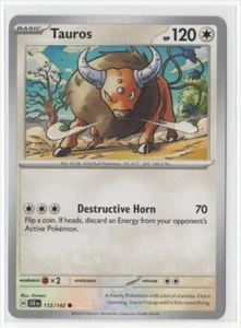 Pokemon Stellar Crown 112/142 Tauros - Picture 1 of 1