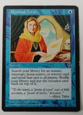 Mtg Magic the Gathering Mystical tutor MP moderately played blue mirage instant