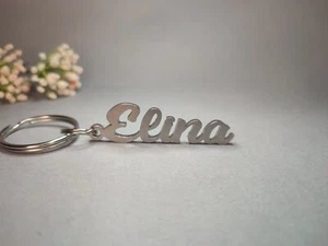 Llavero Elina Nombre Bolsos Estuche Regalo Coche Colgante de Acero - Imagen 1 de 1