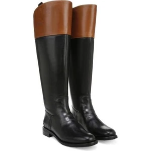 NUOVI STIVALI DA EQUITAZIONE ALTI FRANCO SARTO IN PELLE MARRONE NERO MISURA 7,5 M $249 - Foto 1 di 5