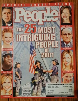 People Magazine Dec 31, 2001-Jan 7, 2002 - The 25 Most Intriguing People of 2001 - Image 1 of 4
