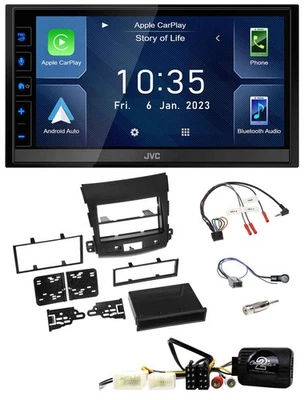 JVC DAB Bluetooth Lenkrad USB 2DIN Autoradio für Mitsubishi 2007-2010 Outlander - Bild 1 von 4