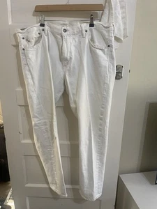 POLO RALPH LAUREN 'The Sullivan Slim' jeans bianco taglia W40 L30 - Foto 1 di 6