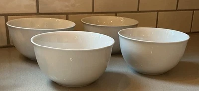 Lot Of 4 Pottery Barn Great White Soup - Cereal Bowls -  5 3/4" EUC - Image 1 of 4