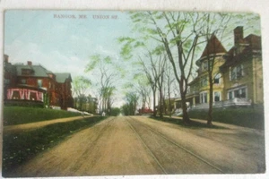 Vintage 1908 Prelinen Postkarte von BANGOR ME, UNION, ST. - Bild 1 von 2