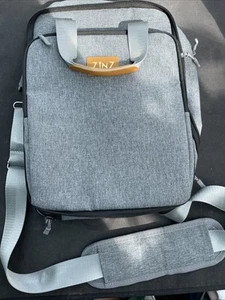 Zinz Slim & Expandable Case Travel Laptop Shoulder Bag Grey Padded - Afbeelding 1 van 14