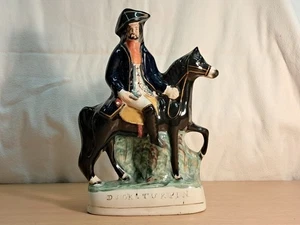 Antike Staffordshire Flatback Figur - Dick Turpin - Bild 1 von 7
