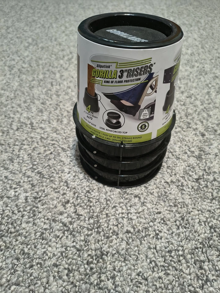 Elevadores de cama/elevadores de muebles Slipstick CB672 Premium de 3 pulgadas con refuerzo de acero Foto 1 de 4