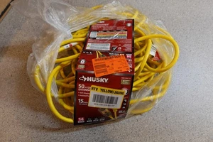 Husky 50 ft. 14/3 Medium Duty Indoor/Outdoor Extension Cord with Lighted End - Picture 1 of 7