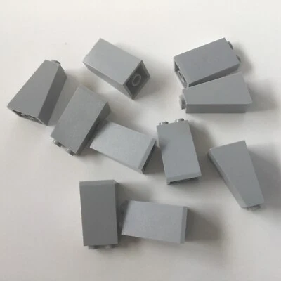 10 Lego Dachsteine Schrägsteine 2x2x3 neu-hellgrau NEU 3684c (95860)