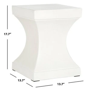 Safavieh CURBY IN/OUTDOOR ACCENT STOOL, Reduced Price 2172737976 VNN1002B - Picture 1 of 5