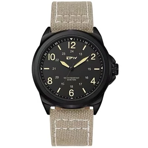 ⚫️ - Orologio Field Watch Quarzo Giapponese Uomo TPW K5108 Militare Nylon Nero - Foto 1 di 8
