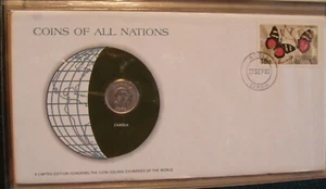 Coins of All Nations Zambia 5 Ngwee 1972 UNC - Picture 1 of 2
