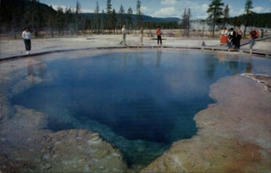 Wyoming Emerald Pool Yellowstone National Park WY Postcard - Picture 1 of 2