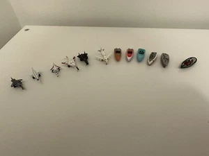 Micro Machine Jet Plane Boat Speed Boat Galoob 1980s Lot - Picture 1 of 10