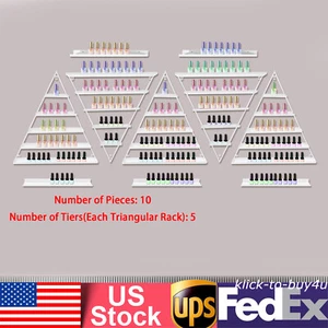 10* Nagellackständer Metall Wandhalterung Halter Display hält bis zu 90 Flaschen/Rack - Bild 1 von 5