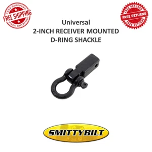 Smittybilt Black 2 Inch Receiver Mounted D-Ring Shackle 4.75 Ton Rating #29312B - Picture 1 of 9