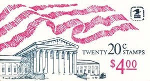 U.S. BOOKLET OF 20 SCOTT #BK140A 1983 20ct FLAG OVER SUPREME COURT MINT P#2 - Picture 1 of 2