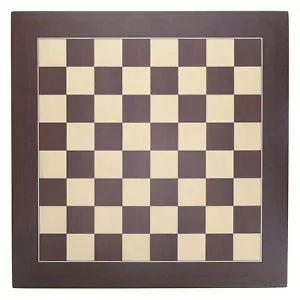 WE Games Deluxe Wenge and Sycamore Wooden Chess Board - 21.625 inches - Picture 1 of 7