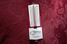 Vintage Red Publicidade Termômetro hippensteel Funerária, Inc Lafayette, em