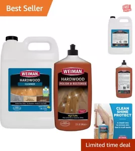 128oz Hardwood Floor Cleaner & 32oz Polish - Natural Shine, Scratch Removal - Picture 1 of 11