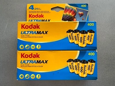 8 Rolls Kodak UltraMax ISO 400 35mm 135/24 Color Film (Two 4-Pack) Expired mp - Image 1 of 4