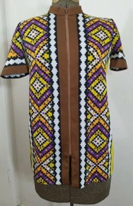 Vintage 60s zipper top Jonathan Logan multicolor  - Picture 1 of 10