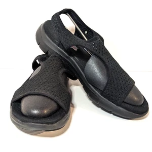 Skechers Black Size 9 Dual-Lite Sandals, Memory Foam Gel Infused, Beach Comfort - Picture 1 of 23