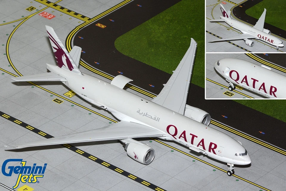 Qatar Cargo Boeing 777F Interactive A7-BFT GeminiJets G2QAC954 Scale 1:200 - Image 1 of 1