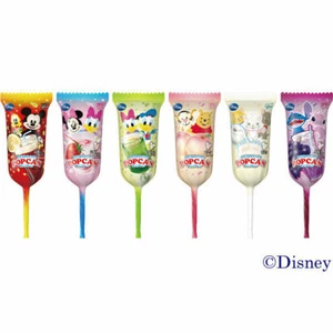 Glico, Popcan, Micky Shaped Lollipop, 6 flavors set, Japan Candy - Picture 1 of 2