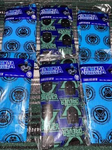 Marvel Black Panther Wakanda Forever Tablecloth Lot Set Of 6 New Birthday - Picture 1 of 9