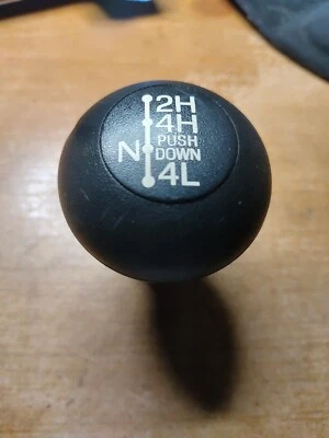 92-96 Ford Bronco F-150 F250 F350 4x4 perilla de cambio de piso negro tipo 2 Foto 1 de 4