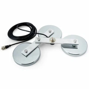 Potrójny uchwyt magowy SO239 Złączka antenowa CB HAM Antena radiowa Tri Magnet Base - Zdjęcie 1 z 3