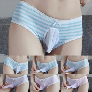 Sexy Herren durchsichtige Unterwäsche Sexy Sissy Bugle Pouch Slip Tanga Höschen - Bild 1 von 8