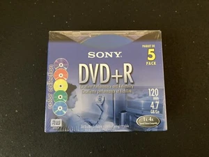 SONY DVR+R 5 Pack 120 Min. 4.7 GB 1x-4x Speed DVD Recordable - Afbeelding 1 van 8