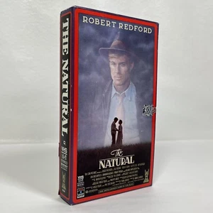 The Natural film movie VHS Tape 1984 Robert Redford ▪ Side Flap ▪ Baseball - Picture 1 of 7