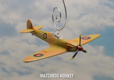 British RAF Supermarine Spitfire Airplane Aircraft Christmas Ornament Adorno - Image 1 of 4