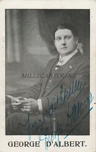 GEORGE D'ALBERT - englischer Music Hall Sänger, Komiker - Autogramm - Bild 1 von 2