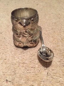 Silver Plated Baby Egg Holder Set - Picture 1 of 9