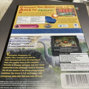 Juegos de aprendizaje vintage para niños de PC. Windows 98/95 1999 y Power Macintosh Dino - Imagen 1 de 7