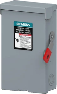 LNF221RLLA 30-Amp, 2-Pole, 240V General Duty Max Series Enclosed Safety Switch w - Picture 1 of 1