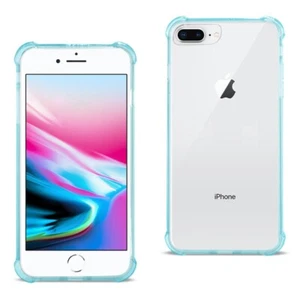 For iPhone 8 Plus Case Bumper Air Cushion Protection Cover Slim Clear Navy Blue - Picture 1 of 4