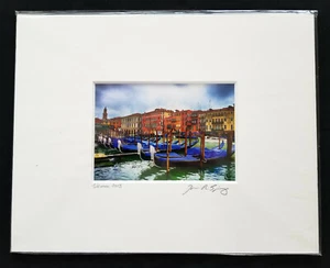 Fotografía Tom Spitz, imagen en color 14 X 11", Venecia 2013, firmada, mate  - Imagen 1 de 5