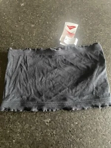 TopShop Damen Bandeau Röhrentop Gr. 6 schwarz Salatrand NEU - Bild 1 von 4