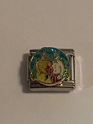 Abuelos y nietos - Abuela abuelo - Eslabón de 9 mm para pulsera italiana con dije Foto 1 de 4