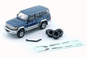 BM Creations Toyota Land Cruiser LC76 Blue RHD Car 1:64 - Picture 1 of 1